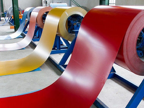 Durable SGCC Gi Steel Coil Long Lasting 600mm SMP Colour Coated Coil For Building