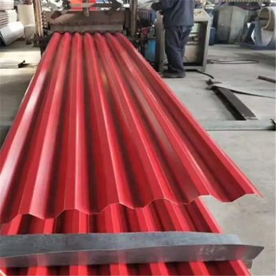 Anti Scratch PPGI Sheet 1500mm DIN Mid Hard fireproof Pre Painted Metal Roofing