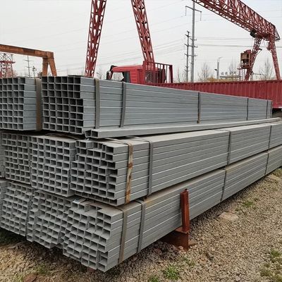 Fluid Square Galvanized Steel Pipe 27mm Hot Rolled For Construction